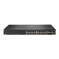 Managed Network Switches | HPE Aruba 6300F 24-port 1GbE Class 4 PoE & 4-port SFP56 | JL666A | ServersPlus