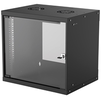 Wall Cabinets | INTELLINET 9U Wallmount Comms Cabinet (400mm depth) - Black | 714174 | ServersPlus