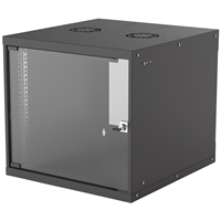 Wall Cabinets | INTELLINET 9U Wallmount Comms Cabinet (560mm depth) - Black | 714808 | ServersPlus