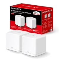Wireless Routers | MERCUSYS  Halo H30G (2-pack) AC1300 Whole Home Mesh Wi-Fi System, 867 Mbps on 5 GHz, 400 Mbps on 2.4  | Halo H30G(2-pack) | ServersPlus