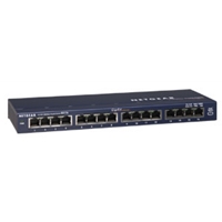 Unmanaged Switches | NETGEAR ProSafe 16 Port Gigabit Desktop Switch | GS116UK | ServersPlus