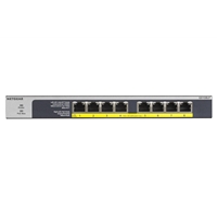 Unmanaged Switches | NETGEAR GS108LP - Switch - 8 x 10/100/1000 PoE+ 60W | GS108LP-100EUS | ServersPlus
