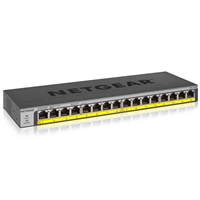 Unmanaged Switches | NETGEAR GS116PP 16 Port Unmanaged Gigabit PoE+ Switch | GS116PP-100EUS | ServersPlus