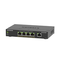 Smart Managed Network Switches | NETGEAR Plus GS305EP 5-Port Smart Switch | GS305EP-100UKS | ServersPlus