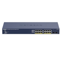 Smart Managed Network Switches | NETGEAR GS716TP - 16-port Gigabit Ethernet PoE+ Smart Managed Pro Switch with 2 SFP Ports | GS716TP-100EUS | ServersPlus