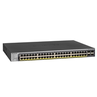 Smart Managed Network Switches | NETGEAR 48-Port Gigabit PoE+ Smart Switch with 4 x SFP - GS752TPP | GS752TPP-100EUS | ServersPlus