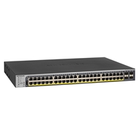 Smart Managed Network Switches | NETGEAR 48-Port Gigabit PoE+ Smart Switch with 4 x SFP - GS752TPP | GS752TPP-100EUS | ServersPlus