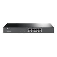 Unmanaged Switches | TP-LINK  TL-SG1016 16-Port Gigabit Rackmount Network Switch, 10/100/1000Mbps RJ45 Ports, Rack-mountab | TL-SG1016 | ServersPlus