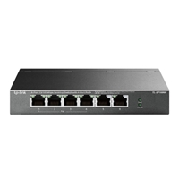 Unmanaged Switches | TP-LINK  TL-SF1006P 6-Port 10/100 Mbps Desktop Switch with 4-Port PoE+ Switch | TL-SF1006P | ServersPlus