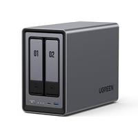 UGreen NAS Storage | UGREEN  NASync (DXP2800), 2-Bay NAS with Intel  N100 Quad-Core CPU (Up to 3.4GHz) 8GB DDR5, 2x M.2 PC | DXP2800 | ServersPlus