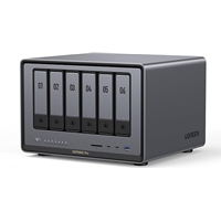 UGreen NAS Storage | UGREEN  NASync (DXP6800 Pro), 6-Bay Thunderbolt NAS with Inte l 10-Core i5 CPU (Up to 4.40 GHz), 8GB  | DXP6800Pro | ServersPlus