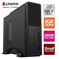 All Desktops Computers | TARGET Small Form Factor - Intel i3 10100 Quad Core 8 Thread 3.60GHz (4.30GHz Boost), 8GB RAM, 250GB NVMe M | SBBUS-SF-N1382 | ServersPlus
