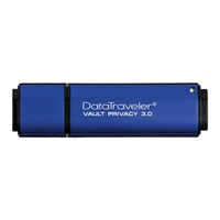 USB Flash Drives | KINGSTON  DataTraveler Vault Privacy 3.0 64GB USB 3.0 Blue Encrypted USB Flash Drive | DTVP30/64GB | ServersPlus