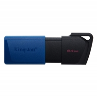 USB Flash Drives | KINGSTON  DataTraveler ExodiaM DTXM/64GB USB Flash Drive, 64GB, USB 3.2, Blue / Black, Moving Cap Des | DTXM/64GB | ServersPlus