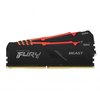 Kingston Compatible Memory | KINGSTON  Fury Beast 32GB 3600MHz (2 x 16Gb) DDR4 CL18 DIMM RGB System Memory | KF436C18BBAK2/32 | ServersPlus