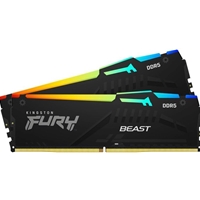 Kingston Compatible Memory | KINGSTON  FURY Beast KF556C36BBEAK2-32 32GB RGB (2x16GB) System Memory, DDR5, 5600MHz, Black, 288 Pin | KF556C36BBEAK2-32 | ServersPlus