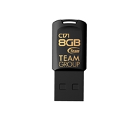 USB Flash Drives | TEAM  C171 8GB USB 2.0 Black USB Flash Drive | TC1718GB01 | ServersPlus