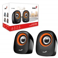 PC Speakers | GENIUS  SP-Q160 Orange Stereo Speakers | 31730027402 | ServersPlus