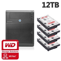 Server Bundles | HP ProLiant Microserver N54L with 4 x 3TB WD RED Hard-Drives | WD30EFRX, 744900-421 | ServersPlus